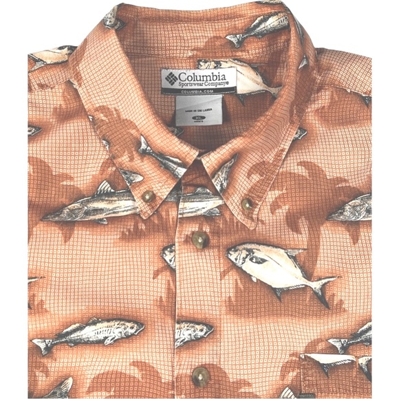 Chemise Columbia River Lodge Homme – Motif Verres De Martini – Manches Courtes – Taille L